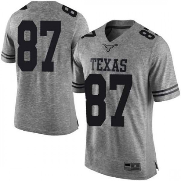 Men's University of Texas #87 Joshua Matthews Gray Limited Stitched Jersey